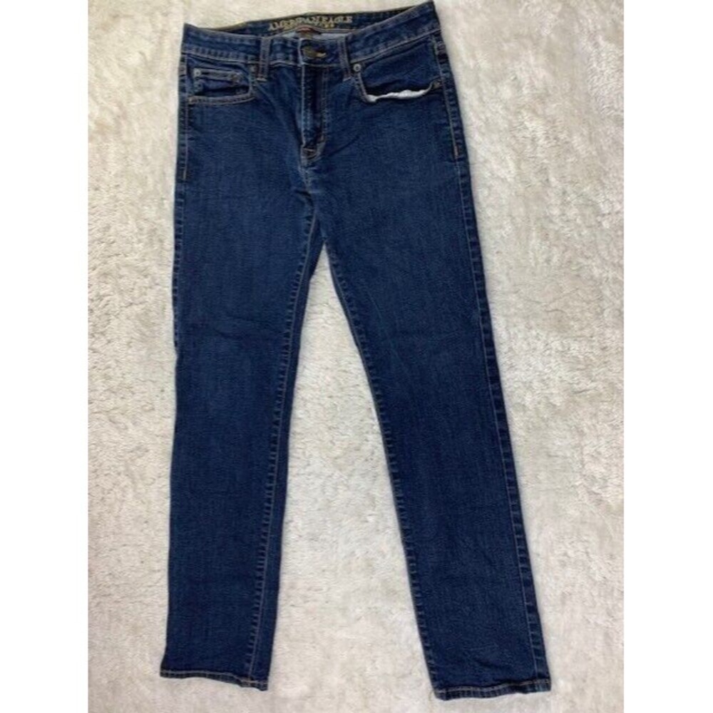 American Eagle Size 32x32 Mens Jeans Slim Straight (Actual Inseam 29) Dark Wash